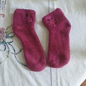 Three pairs of fuzzy socks